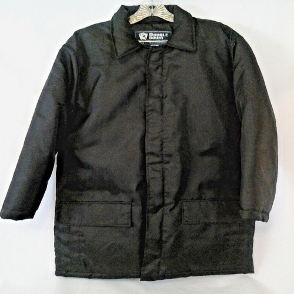 Steve & Barry's Double Down Black Med Puffer Coat